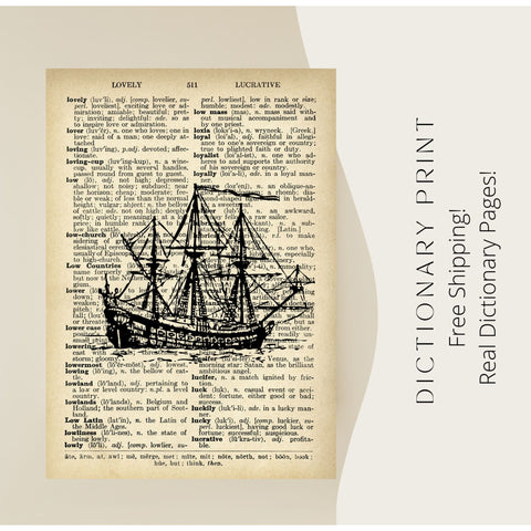 Ship Dictionary Print