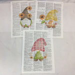 Set of 3 Gnome Theme Dictionary Prints